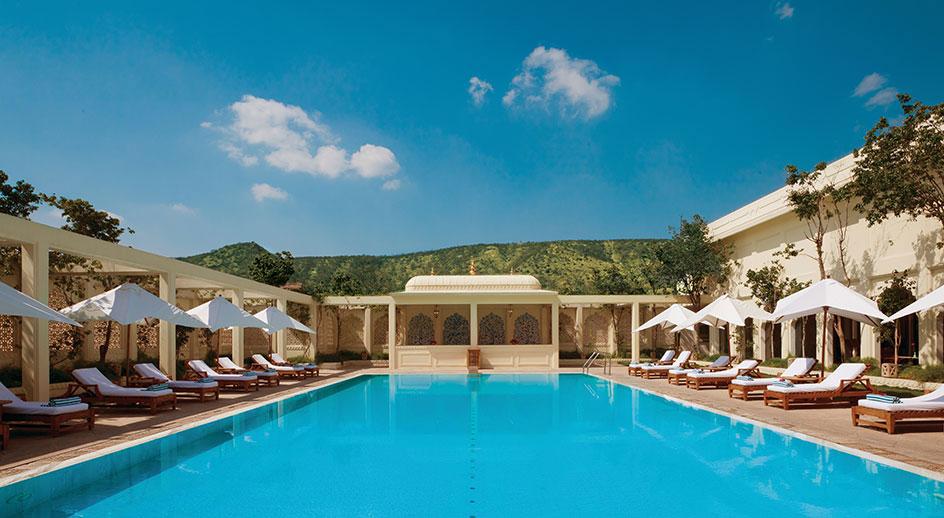فندق ترايدنت جايبور المظهر الخارجي الصورة The swimming pool at the Taj Bengal